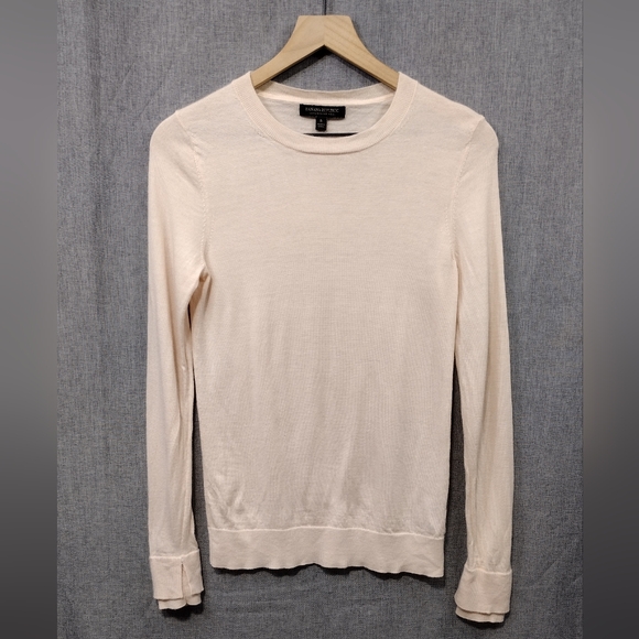 Banana Republic Sweaters - Banana Republic 100% Merino Wool Sweater Women's S Cream Casual Minimalist